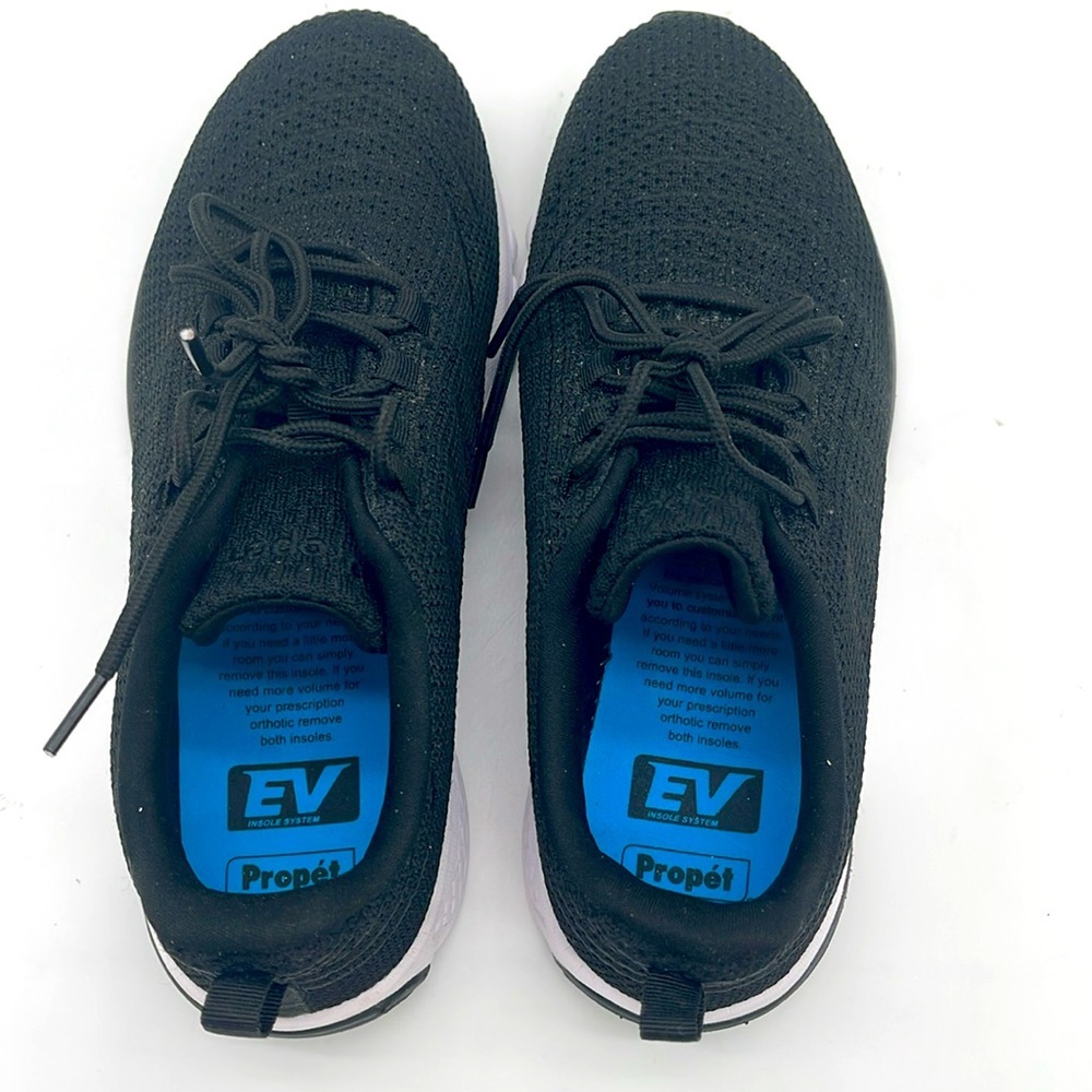Propet WAA112 Tour Knit Black 9.5 Medium Womens Walking Shoe Diabetic Approved - Picture 7 of 8